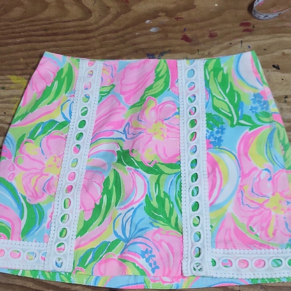Lilly Pulitzer Colorful Floral Mini Skort 4
